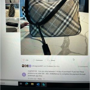 Wool Burberry Purse